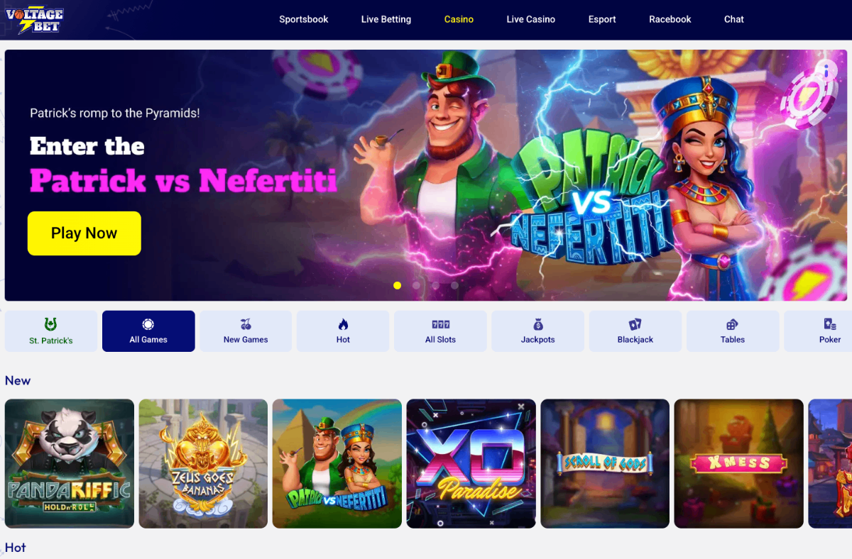 VoltageBet Best Online Casino Fast Payout
